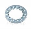 Serrated tooth washer M6, zinc plated
